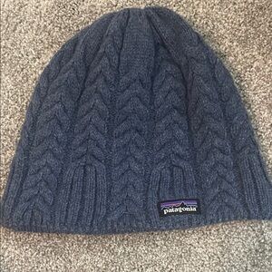 Patagonia Navy Cable Knit Hat